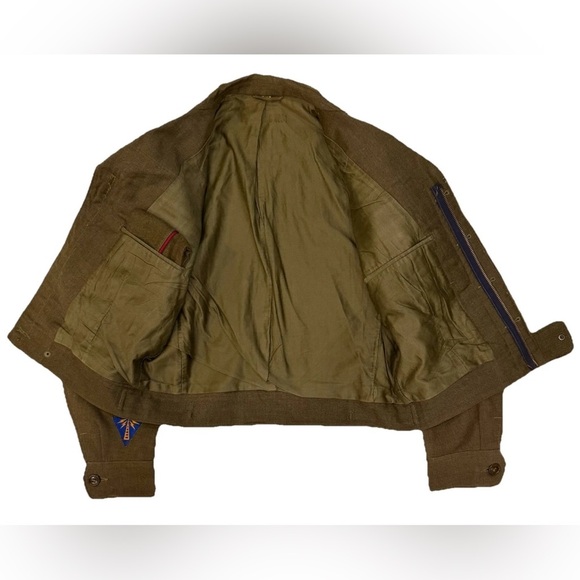 WWIl Ike Jacket Vintage 1947 Army 38R Garrison
Cap 43rd Infantry Radio Sergeant - Picture 10 of 13